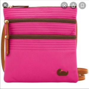 Dooney & Burke North South 3 Zip Crossbody Bag